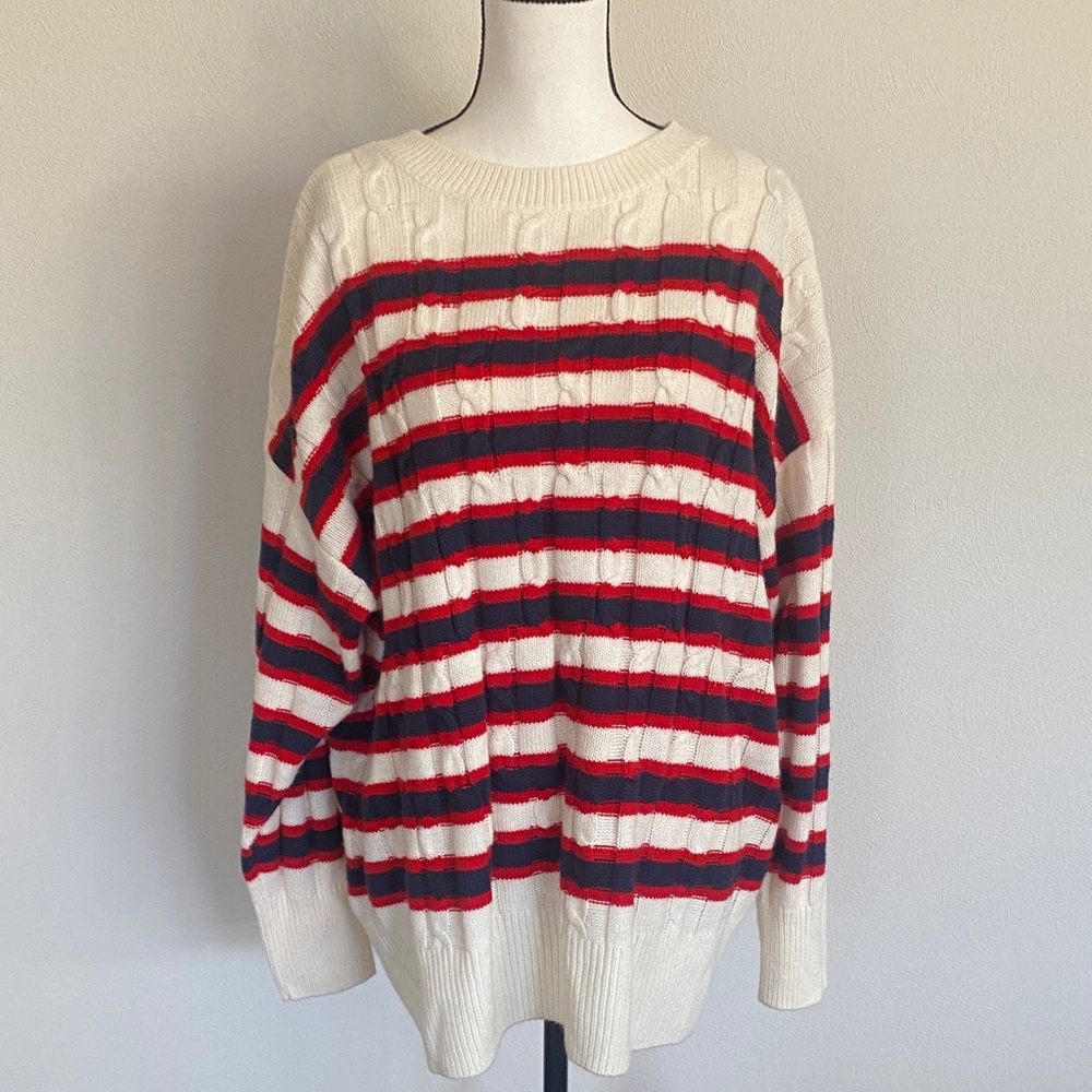 Striped Sweater 2X